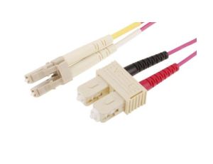 Kabel światłowodowy, średnica: 900m, OM4 Wielomodowy, Fioletowy, LC/SC