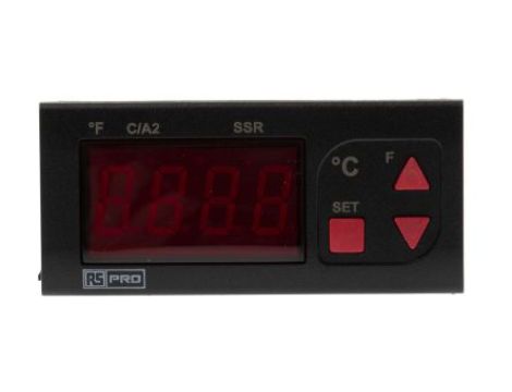 Regulator temperatury wł./wył. 2-wyjściowy, Uz 230 V AC, 77 x 35mm