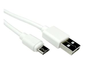 3mtr USB 2.0 A M - Micro B M Cable - Wh