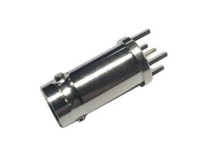 Przejściówka do złączy BNC, 75, 6GHz, Żeńskie, męskie, Przepust, Montaż na płytce drukowanej +165C -65C