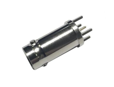 Przejściówka do złączy BNC, 75, 6GHz, Żeńskie, męskie, Przepust, Montaż na płytce drukowanej +165C -65C