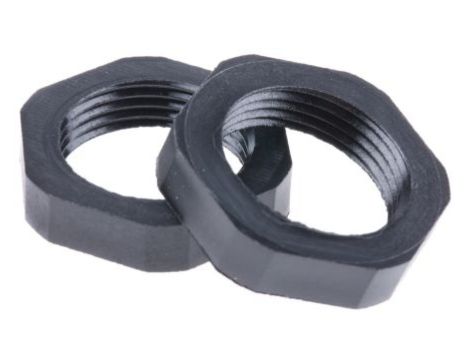 Nakrętka do dławnic kablowych, PG13.5, kolor: Czarny, materiał: Nylonowy, RS PRO