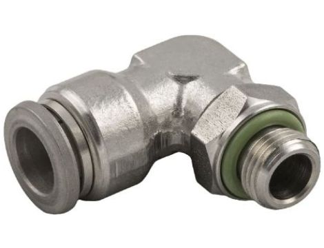 Obrotowa złączka pośrednia kolankowa gwint M5 męskie, Wciskane 4 mm RS PRO Tak Tak