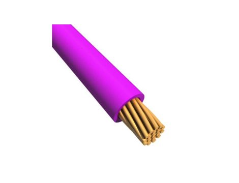 Kabel trzynormowy, dł. 100m 1 mm, 17 A, 1 kV DC, 600 V AC, Maks. +105C Fioletowy Zgodność z trzema normami, RS PRO