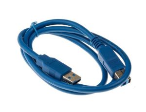Kabel USB, dł. 1m, kolor: Niebieski