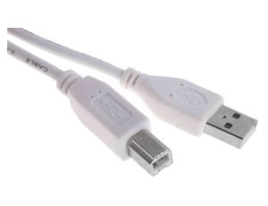 Kabel USB, dł. 2m, kolor: Biały