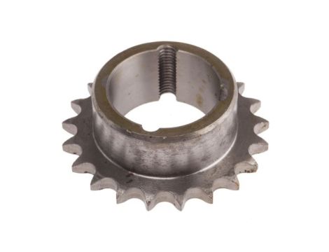 Koło łańcuchowe drabinkowe, 21 zębów, 06B-1, Nakrętka stożkowa, śr toczna: 63.91mm, Stal