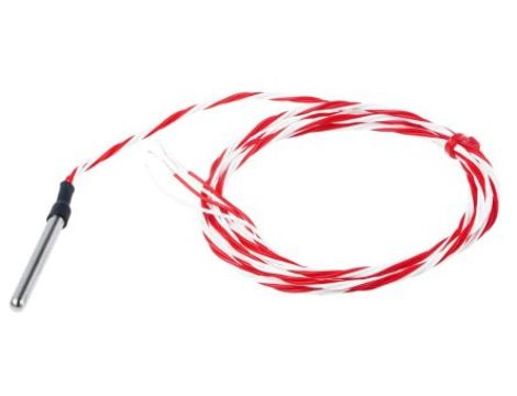 Termopara typ PT 100, -50C do +200C 40mm kabel 1m, Stal nierdzewna