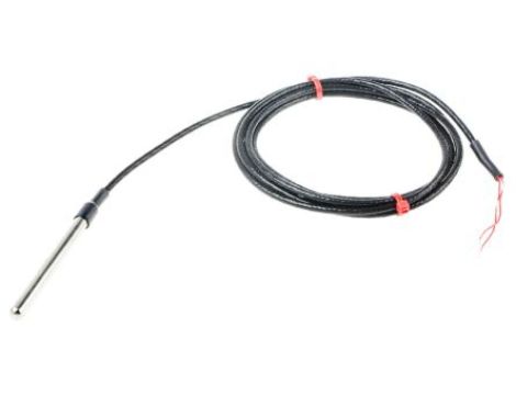 Termopara typ PT 100, -50C do +250C 75mm kabel 2m, Stal nierdzewna