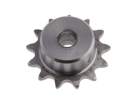 Koło łańcuchowe drabinkowe, 13 zębów, 05B-1, Pilot, śr otworu: 10mm, śr toczna: 33.42mm, Stal