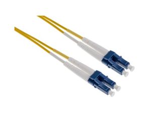 Kabel światłowodowy, OS1 Jednomodowy, Żółty, LC / LC