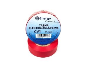 Taśma elektroizolacyjna PCW (19mm x 20m x 0.13mm) czerwona