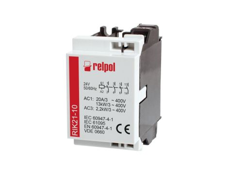 Stycznik instalacyjny 3-biegunowy 20A Cewka 24VAC 1N/O 2608186