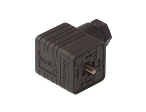 Złącze zaworowe przyłączeniowe do gniazda kabla typ A 4-pinowe 250 V GDM 3011 J schwarz