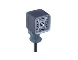Złącze kablowe zaworowe odlewane żeńskie 2 + 2 PE 24 V dioda tłumiąca PVC 3 X 0.75 mm2 GAN22LU-S24-6091000