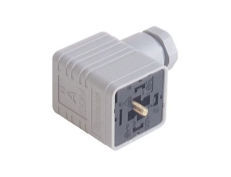 Złącze zaworowe przyłączeniowe do gniazda kabla typ A 3-pinowe 250 V GDM 2016 grau