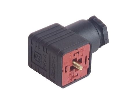 Złącze zaworowe przyłączeniowe do gniazda kabla typ A 3-pinowe 250 V GDM 2009 J schwarz