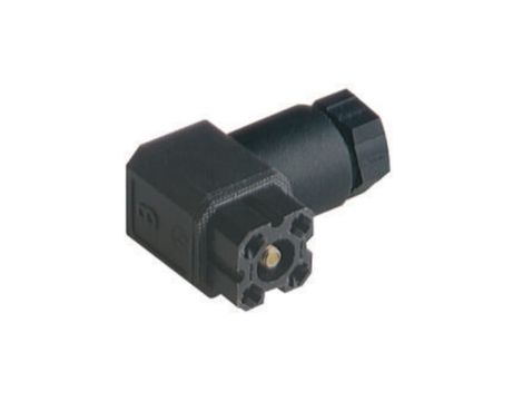 Złącze zasilające panelowe żeński montaż przedni z kołnierzem -PINy 4 (3+PE) 230 VAC/DC 10 A G 30 W 3 F schwarz