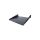 Półka 2U 400mm rack 19, 2 pkt mocowania, perforowana czarna