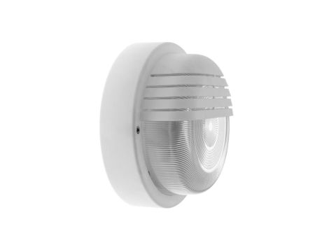 Oprawa LAGUNA, E27, 100W, biała-polipropylen, klosz przeźroczysty-szkło, IP44, przysłona plastikowa A2740