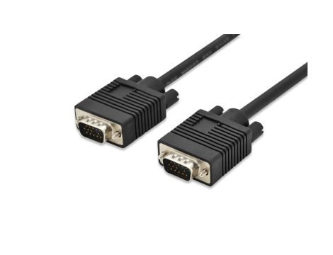 Kabel połączeniowy VGA 1080p 60Hz FHD Typ DSUB15/DSUB15 M/M czarny 3m AK-310103-030-S