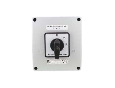 Łącznik krzywkowy 80A przełącznik rozruchowy trójfazowy 0 Y A w obudowie OB18 SK80-4.831\OB18