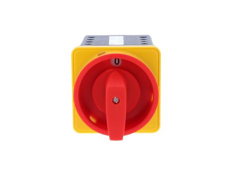 Łącznik krzywkowy 80A przełącznik rozruchowy trójfazowy 0 Y A mocowany do pulpitu czoło zamykane żółto-czerwone SK80-4.831\P08