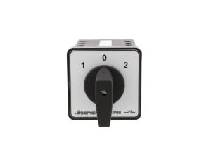 Łącznik krzywkowy 80A rozłącznik 1-0-2 3 - biegunowy mocowany do pulpitu czoło szare pokrętło czarne SK80-3.8380\P03