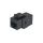 Adapter Łącznik RJ45 UTP Cat5E 8P8C Keystone Czarny 504775