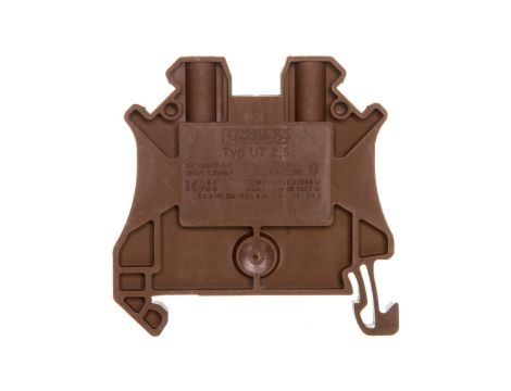 Złączka szynowa 2-przewodowa 2,5mm2 brązowa Ex UT 2,5 BN 3044077 /50szt./