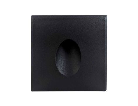 Oprawa LED dopuszkowa 3W 90lm 4000K/neutralna IP20 kwadratowa czarna DECENTLY S1 Black 3W NW GXLL068