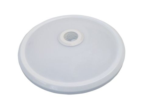 Plafon LED 12W 1250lm 4000K/neutralna IP20 okrągły z czujnikiem ruchu PIR biały LED MANA 12W NW GXPS009