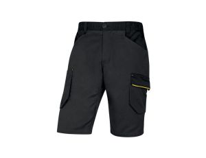 Bermudy robocze Mach2 z poliestru i bawełny szaro żółte XL M2BE3 M2BE3GJXG