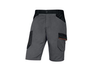 Bermudy robocze Mach2 z poliestru i bawełny szaro pomarańczowe 3XL M2BE3 M2BE3GO3X