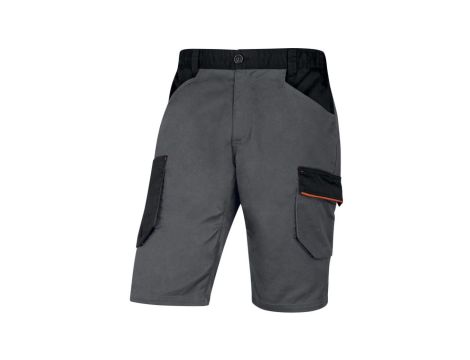 Bermudy robocze Mach2 z poliestru i bawełny szaro pomarańczowe 3XL M2BE3 M2BE3GO3X