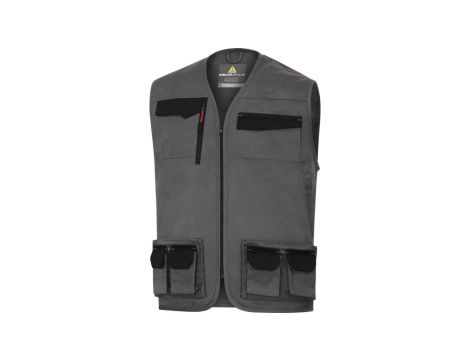 Kamizelka robocza Mach2 z poliestru i bawełny szaro pomarańczowe S M2GI3 M2GI3GOPT