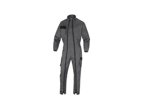 Kombinezon roboczy Mach2 z poliestru i bawełny dwa zamki szaro pomarańczowe 3XL M2CZ3 M2CZ3GO3X