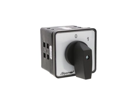 Łącznik krzywkowy 80A rozłącznik 0-1 3 - biegunowy mocowany do pulpitu czoło szare pokrętło czarne SK80-2.8211\P03