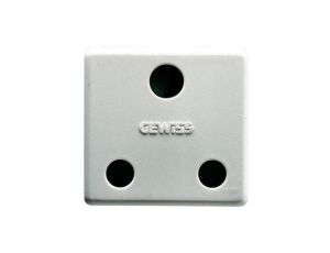 Gniazdo 2P+T 16A standard brytyjskiz przesłoną białe GW20209 GW20209 /opak. 30/