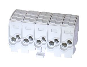 Blok rozdzielczy - odgałęźny Al/Cu SCB 25-5X (80150) SIMBLOCK szary 81500002