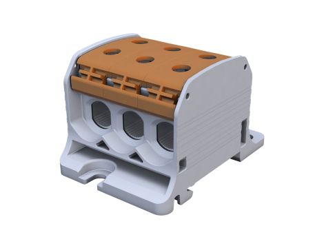 Złączka szynowa gwintowa Al/Cu STB 50-3 (87360) SIMBLOCK brązowy 81003015