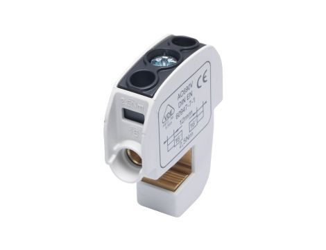 Zacisk izolowany szynowy SBB 16 (86105) SIMBLOCK czarny 81550007