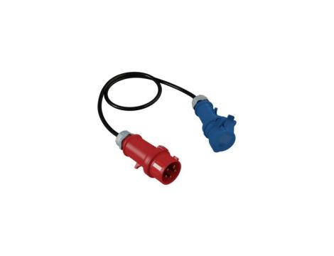 Adapter 1m z wtyczki 230V/16A/5P na gniazdo kempingowe 230V/16A/3P 2766