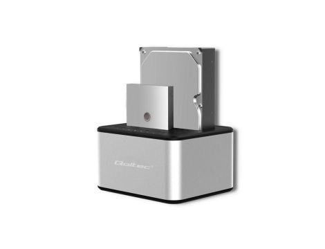 Qoltec Stacja dokująca dysków 2x HDD/SSD 2.5/3.5 SATA USB 3.0 Klonowanie