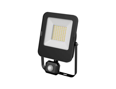 Projektor Naświetlacz LED 50W 5000lm 6000K/chłodna IP44 z czujnikiem ruchu PIR czarny ALFA PIR SMD 50W CW GXLR056