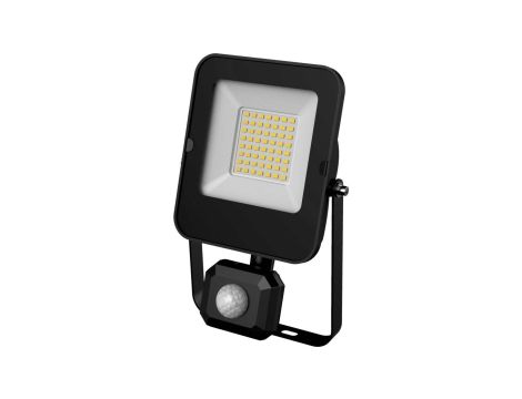 Projektor Naświetlacz LED 30W 3000lm 4000K/neutralna IP44 z czujnikiem ruchu PIR czarny ALFA PIR SMD 30W NW GXLR055
