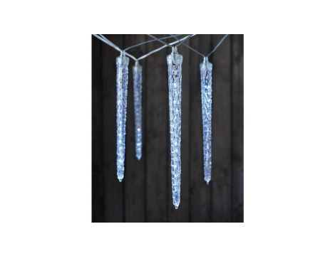 Dekoracja świąteczna - sople 5W 140LED 29cm 3,6m IP44 zimna biała DCPC01