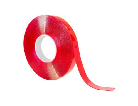 Taśma piankowa, 33m x 19mm x 1mm, kolor: Półprzezroczysty, RS PRO Dwustronne