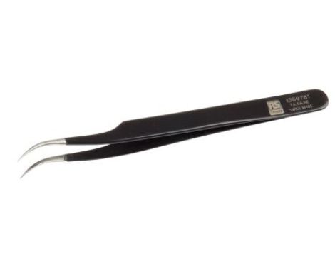 Pęseta, dł. +120, antymagnetyczna, ESD, materiał: Stal nierdzewna, RS PRO