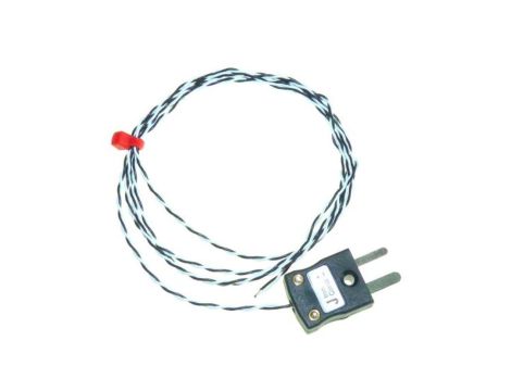 Termopara typ J do +250C 2m kabel 2m, Teflon PFA EN 60584-3:2008, IEC 584-3